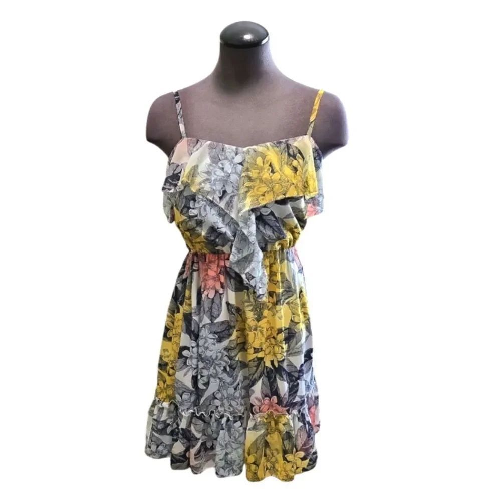 EC FLORAL MULTI COLORED DRESS SZ. S